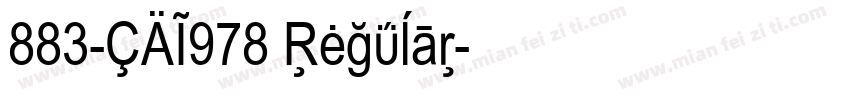 883-CAI978 Regular字体转换